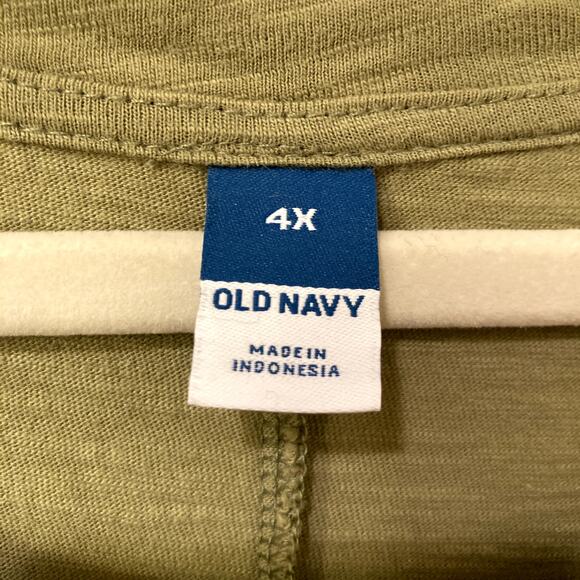 Old Navy Waist-Defined Slub-Knit T-Shirt Dress in Saguaro Green Size 4X EUC - Picture 3 of 10